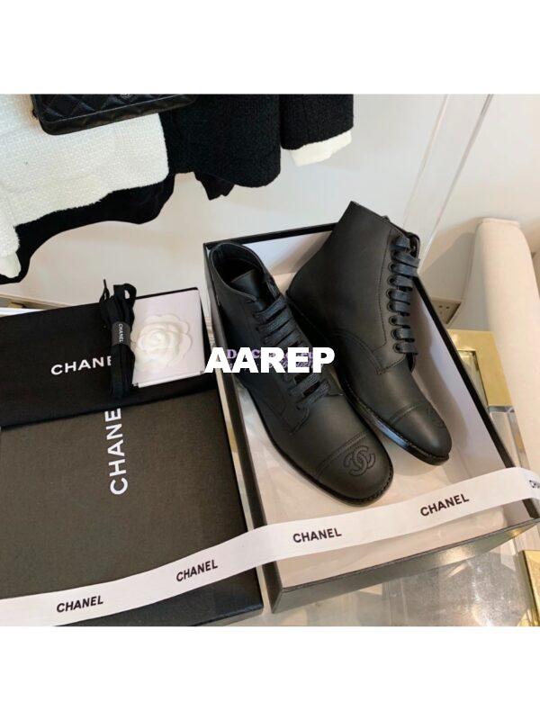 Replica Chanel Calfskin Ankle Boots G38311 Black 5