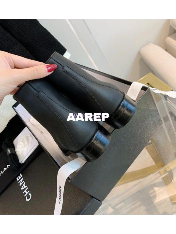 Replica Chanel Calfskin Ankle Boots G38311 Black 8