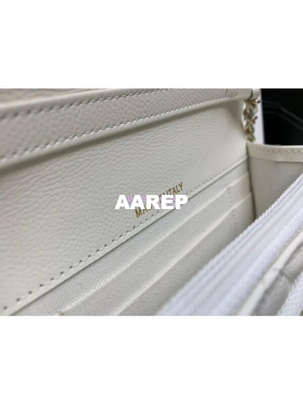 Replica Chanel Clutch With Chain With double Pockets AP2914 Grained Calfskin White 9