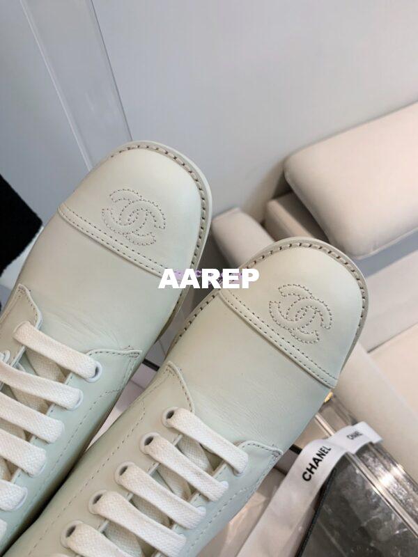 Replica Chanel Calfskin Ankle Boots G38311 White 7