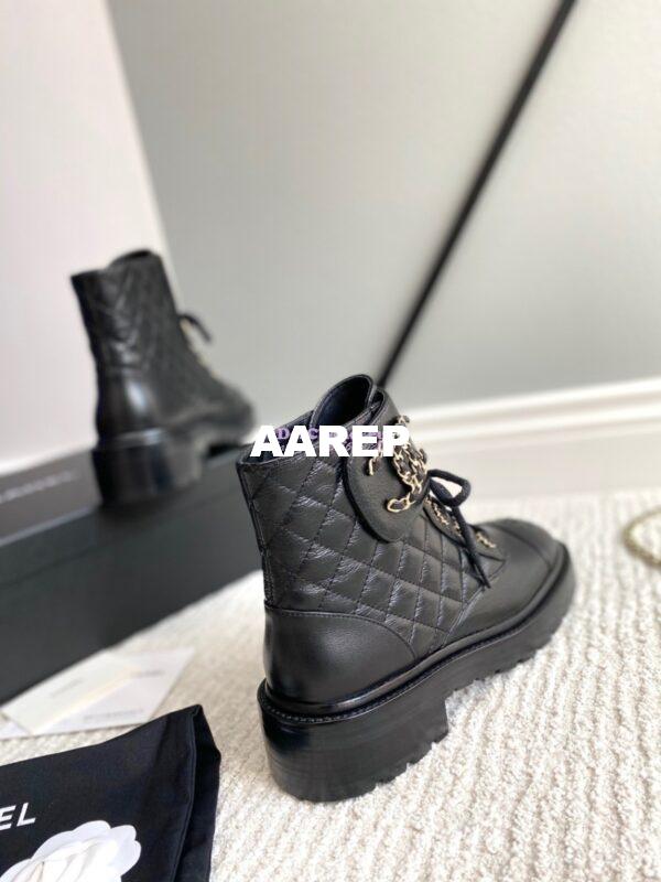 Replica Chanel Lace-Ups Lambskin & Calfskin G36424 Black 8