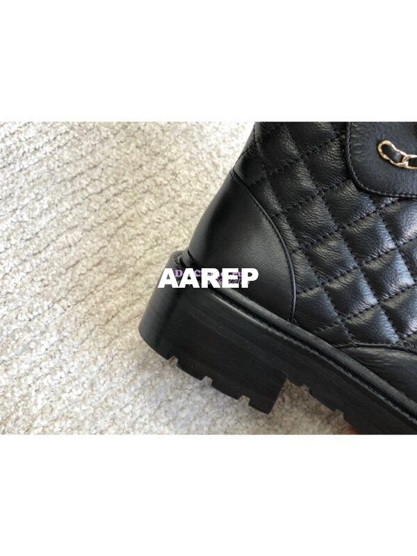 Replica Chanel Lace-Ups Lambskin & Calfskin G36424 Black 11