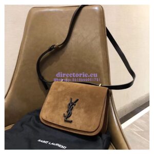 Replica YSL Saint Laurent Small Spontini Satchel in Suede leather 512853