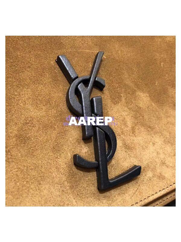 Replica YSL Saint Laurent Small Spontini Satchel in Suede leather 512853 7