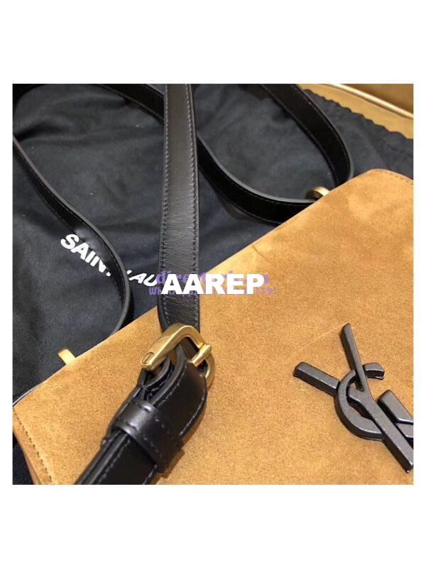 Replica YSL Saint Laurent Small Spontini Satchel in Suede leather 512853 8