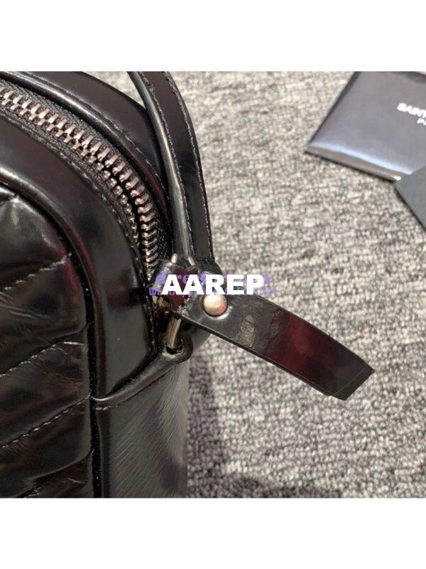 Replica YSL Saint Laurent Lou Camera Bag in quilted Black moroder Leather 468537 10