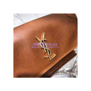 Replica YSL Saint Laurent Small Niki Chain Bag In cognac Leather 2