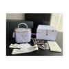 Replica Chanel New 22A SLG Lambskin Small Vanity With Chain and Top Handle Bag AP2198 Purple 2