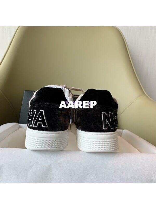 Replica Chanel Trainers Velvet Sneakers G36295 Black 10