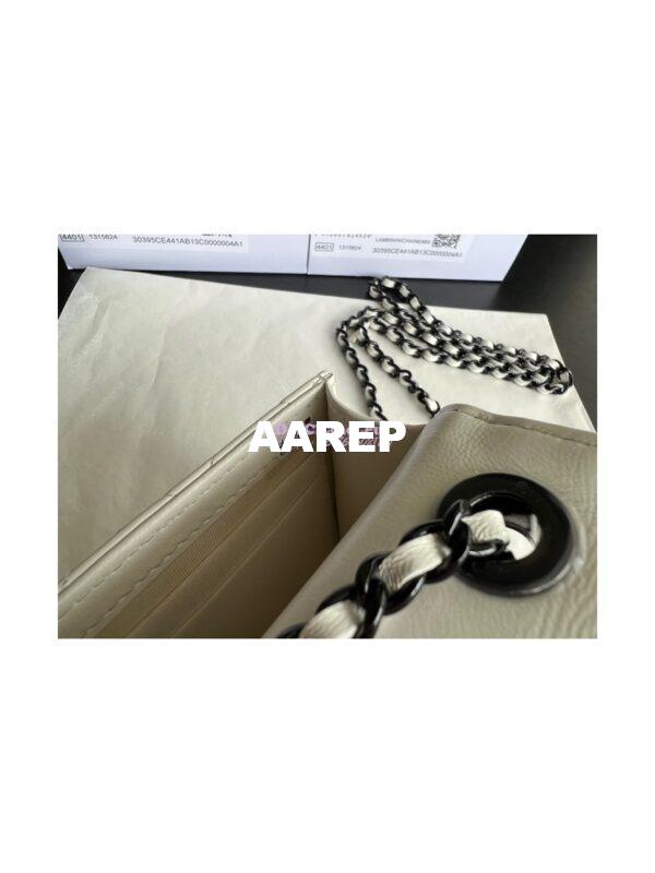 Replica Chanel 22SS SLG Small Trendy CC Clutch With Chain Black Hardware A81633 White 13
