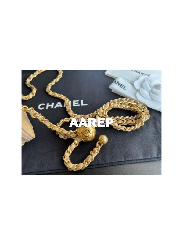 Replica Chanel New 22SS Mini Vanity With Charm Chain in Lambskin AP1447 Beige 10