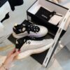 Replica Chanel Suede Calfskin & Velvet Sneakers G36299 Black 2