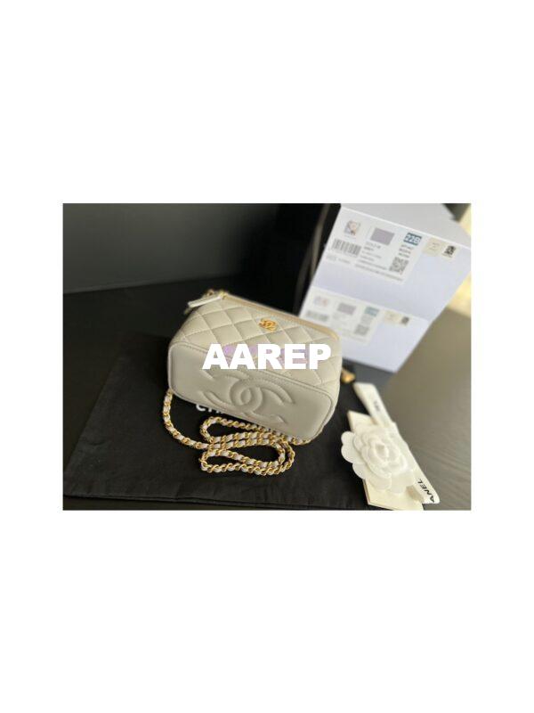 Replica Chanel New 22SS Clutch With Chain in Lambskin AP2303 Grey 7