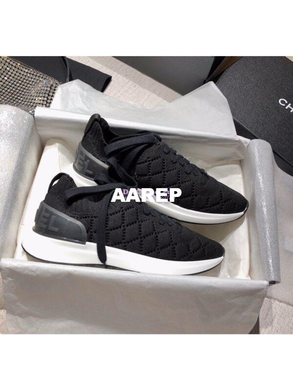 Replica Chanel Sneakers Mixed Fibres G35549 Black 8