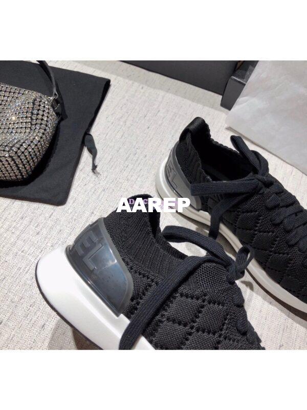 Replica Chanel Sneakers Mixed Fibres G35549 Black 9