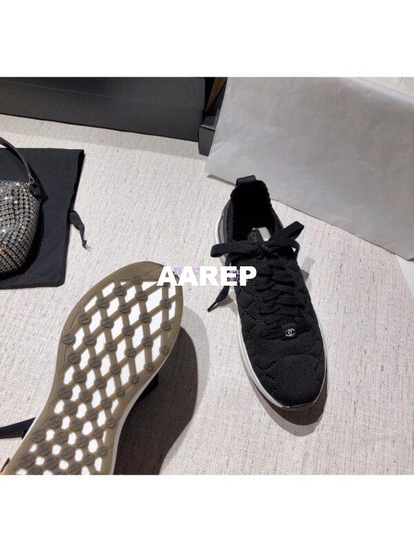 Replica Chanel Sneakers Mixed Fibres G35549 Black 11