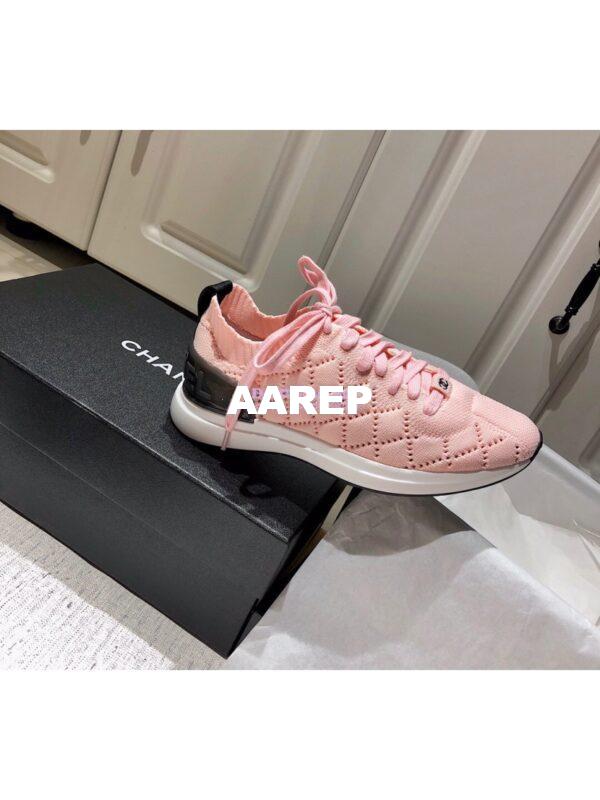 Replica Chanel Sneakers Mixed Fibres G35549 Pink