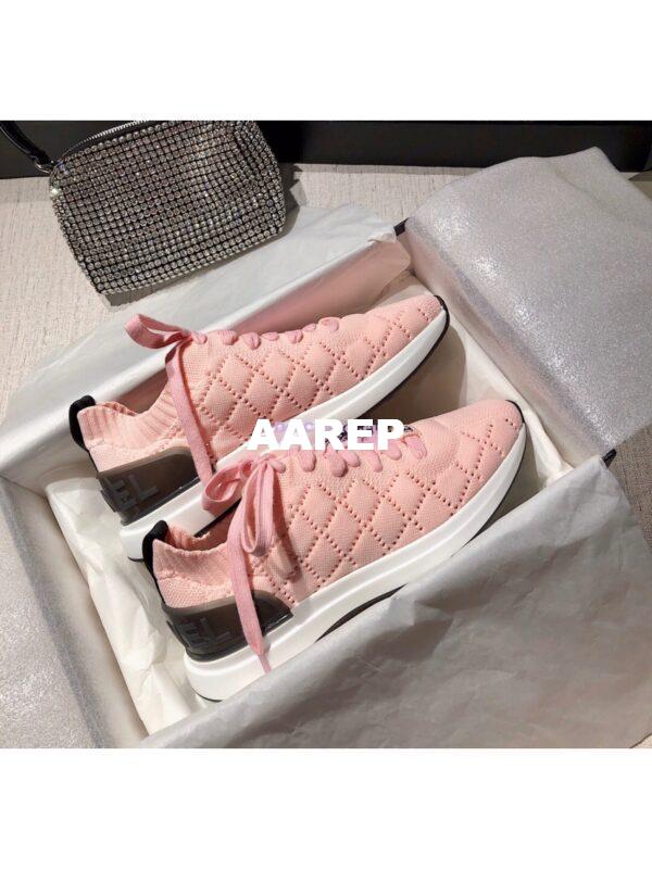 Replica Chanel Sneakers Mixed Fibres G35549 Pink 8