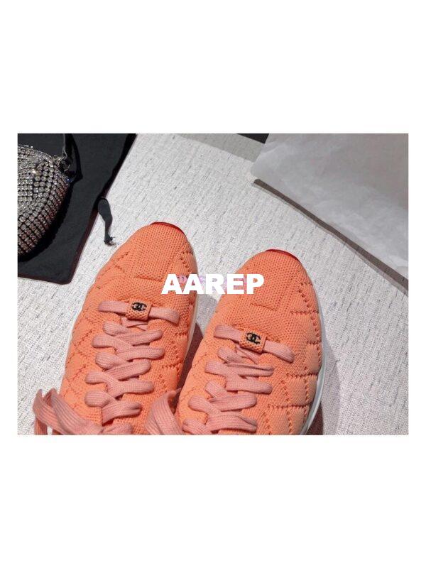 Replica Chanel Sneakers Mixed Fibres G35549 Orange 6