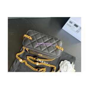Replica Chanel Vanity With Resin Chain in Lambskin AP2937 Black 2