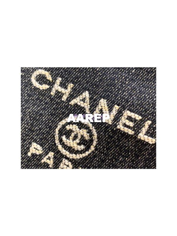Replica Chanel Maxi Tote 2 in 1 Denim & Woolen Deauville Bag A93786 Denim Dark Blue 5