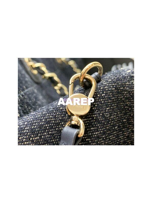 Replica Chanel Maxi Tote 2 in 1 Denim & Woolen Deauville Bag A93786 Denim Dark Blue 8