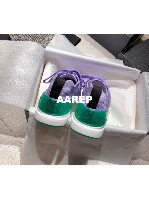 Replica Chanel Sneakers Mixed Fibres G35549 Purple 7