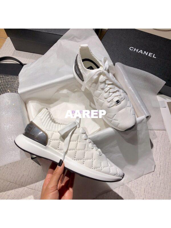Replica Chanel Sneakers Mixed Fibres G35549 White
