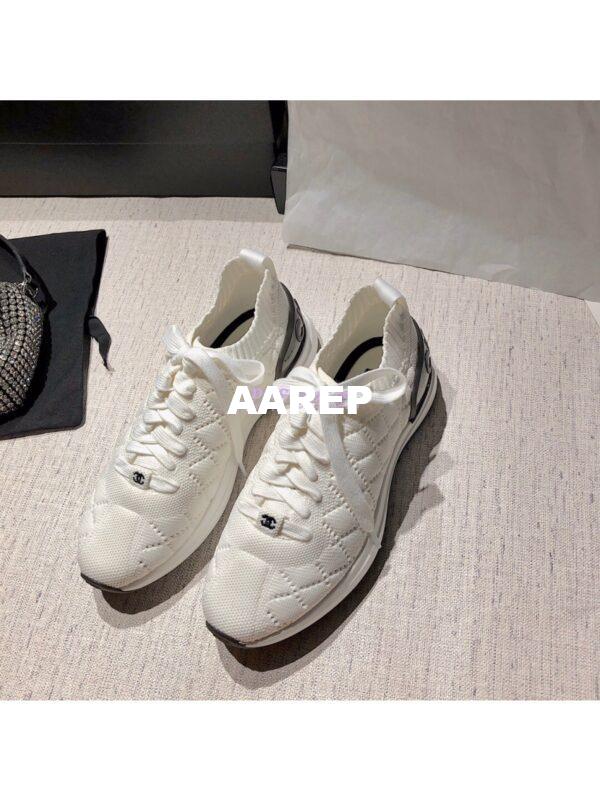 Replica Chanel Sneakers Mixed Fibres G35549 White 3