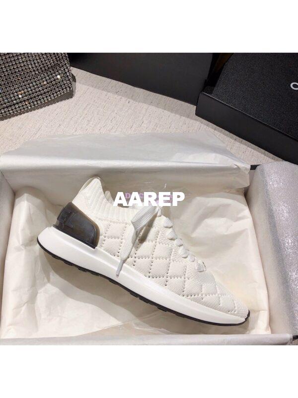 Replica Chanel Sneakers Mixed Fibres G35549 White 7