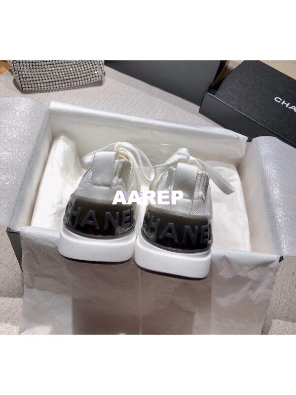 Replica Chanel Sneakers Mixed Fibres G35549 White 8