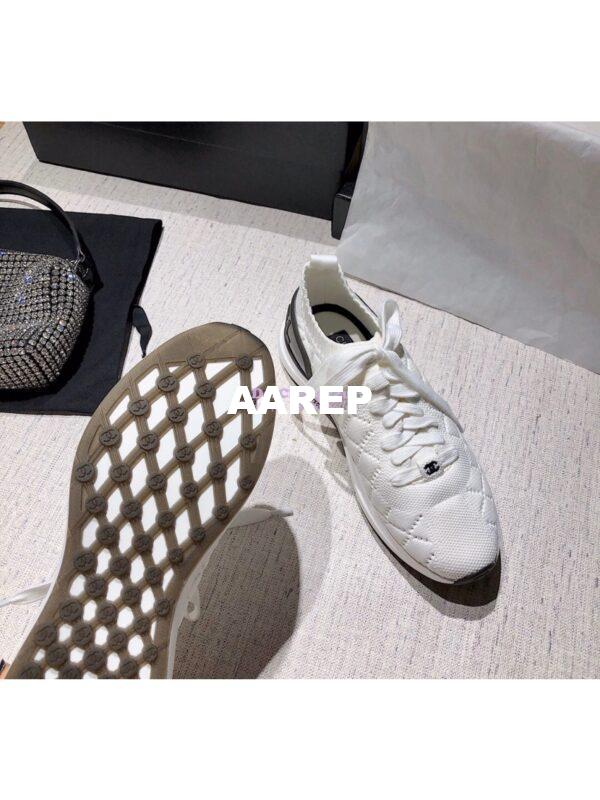 Replica Chanel Sneakers Mixed Fibres G35549 White 9