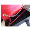 Replica YSL Classic Medium Kate Monogram Saint Laurent Tassel Satchel In Dark Red Crocodile Embossed Shiny Leather 354119 in gold hardware