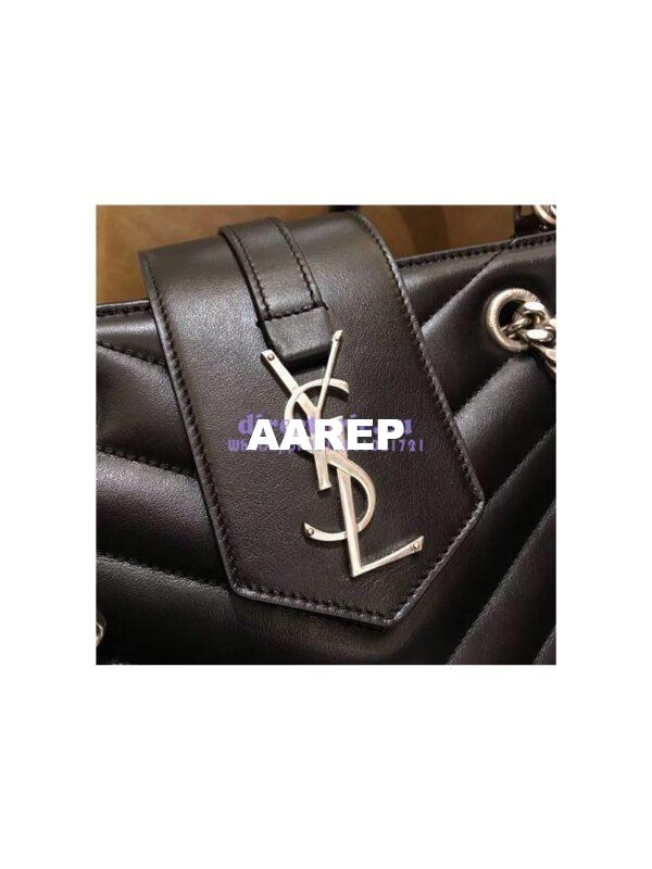Replica YSL Saint Laurent Small Loulou Shopping Bag In Black “y” Quilted Leather 502717 8