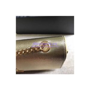 Replica YSL Saint Laurent Classic Medium Kate Satchel In Grained De Poudre Textured Leather Champagne 2