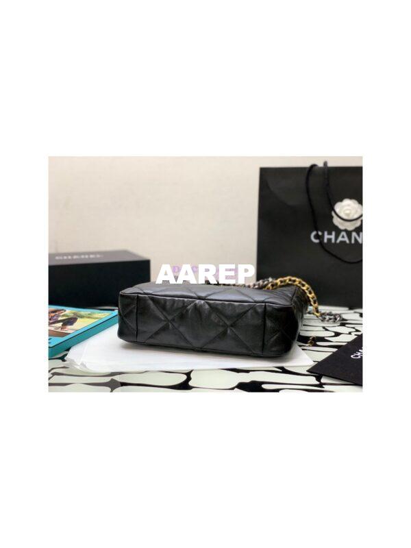Replica Chanel 19 Shopping Bag Lambskin AS3519 Black 9