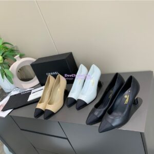 Replica Chanel 20s Ballerina Lambskin Pumps G35802 White