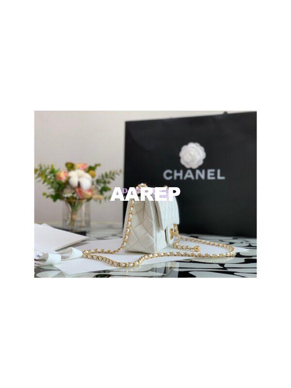Replica Chanel Lambskin Flap Bag AS1786 White 2