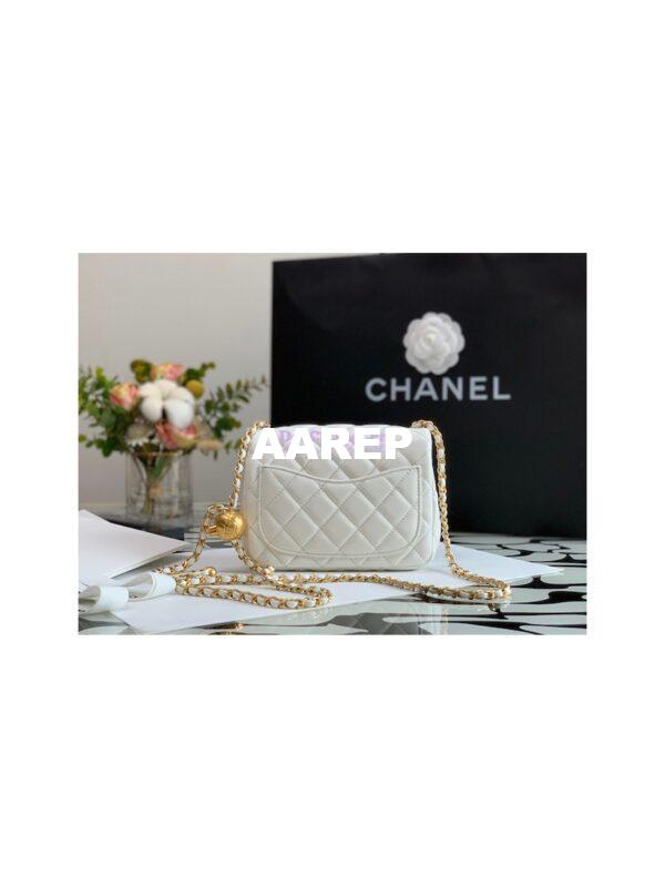 Replica Chanel Lambskin Flap Bag AS1786 White 5