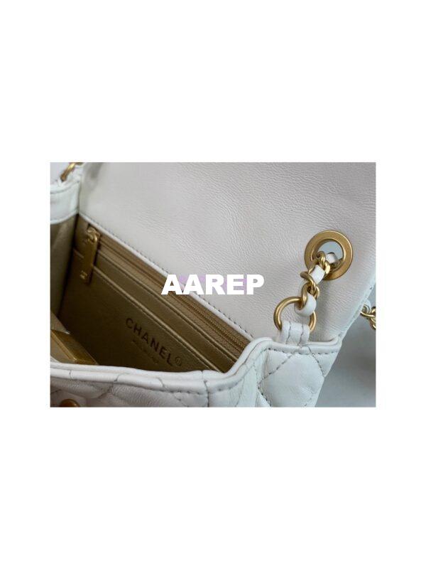 Replica Chanel Lambskin Flap Bag AS1786 White 6