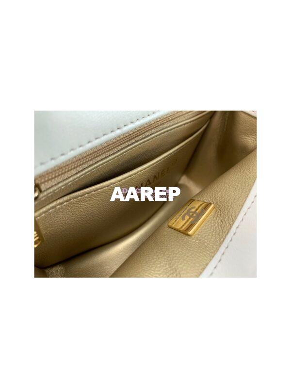 Replica Chanel Lambskin Flap Bag AS1786 White 9