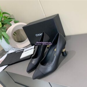 Replica Chanel 20s Ballerina Lambskin Pumps G35802 Black 2