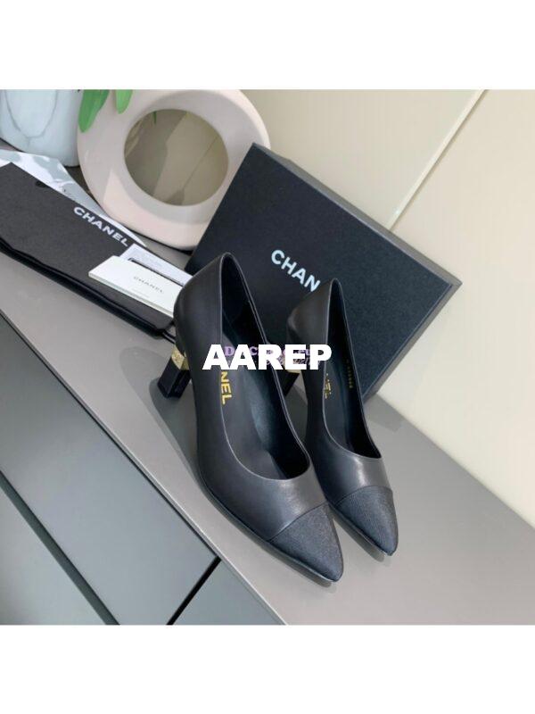 Replica Chanel 20s Ballerina Lambskin Pumps G35802 Black 3