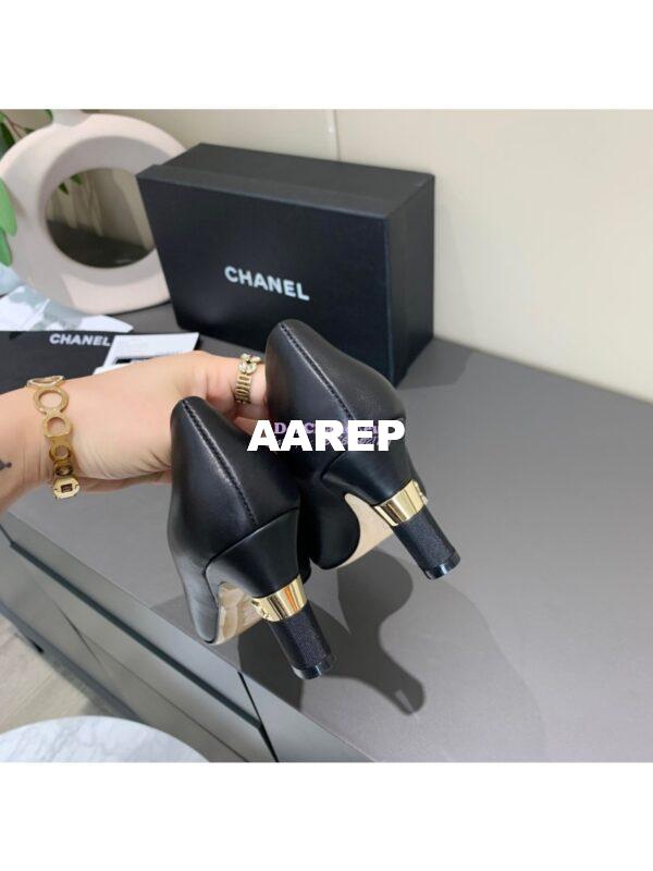 Replica Chanel 20s Ballerina Lambskin Pumps G35802 Black 5