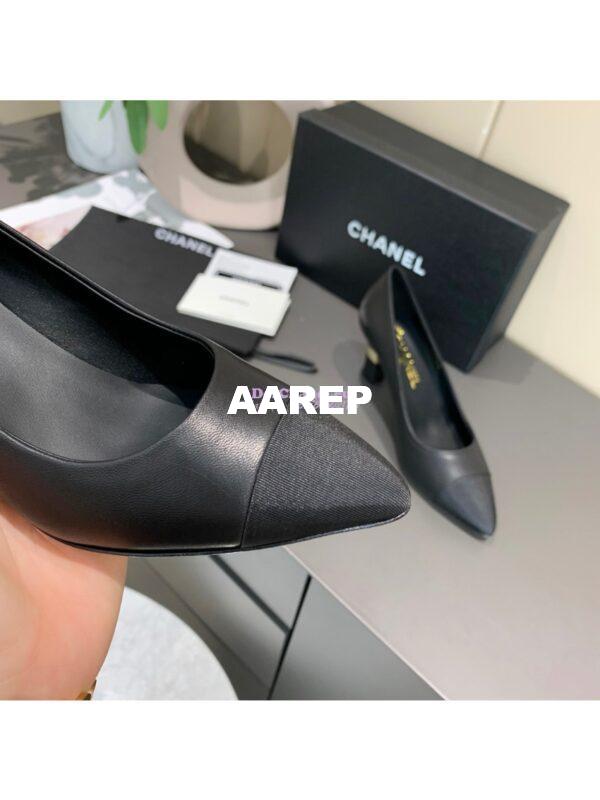 Replica Chanel 20s Ballerina Lambskin Pumps G35802 Black 7