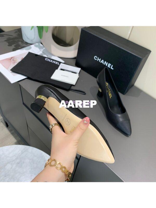Replica Chanel 20s Ballerina Lambskin Pumps G35802 Black 8
