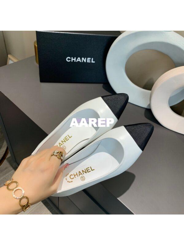 Replica Chanel 20s Ballerina Lambskin Flat G35800 White 8
