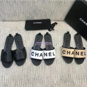 Replica Chanel 20AW Mules Lambskin G08229 White 2