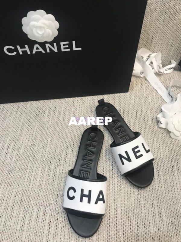 Replica Chanel 20AW Mules Lambskin G08229 White 8