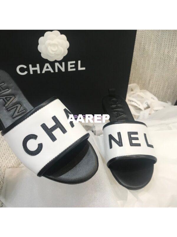 Replica Chanel 20AW Mules Lambskin G08229 White 9